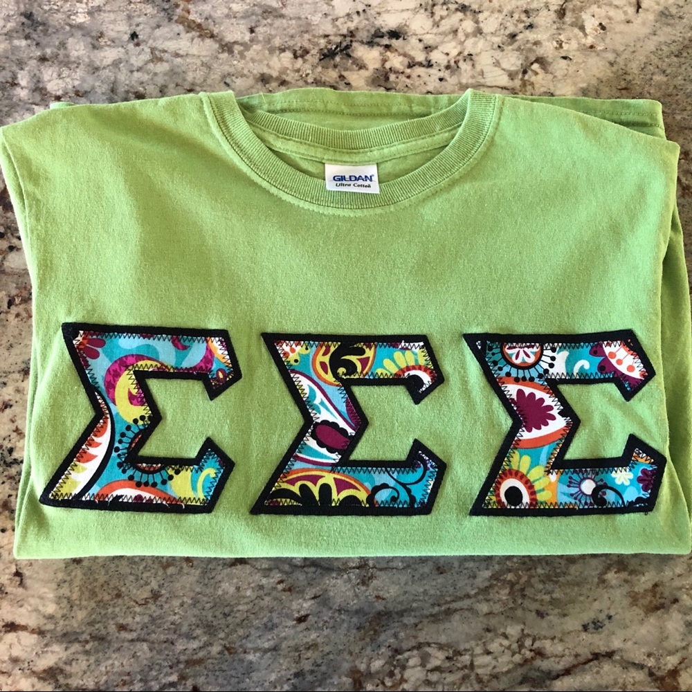 Tri Sigma Letters shirt